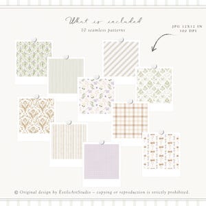 Aquarel Gentle Atelier clipart, erfstuk babyspeelgoed png, vintage kwekerij clipart, neutrale babyshower graphics, Engelse lente, digitaal afbeelding 7