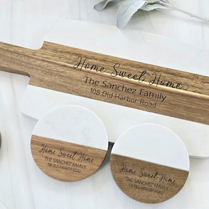 Custom Gift Basket Housewarming Gift Cutting Board First Home Gift Idea ...