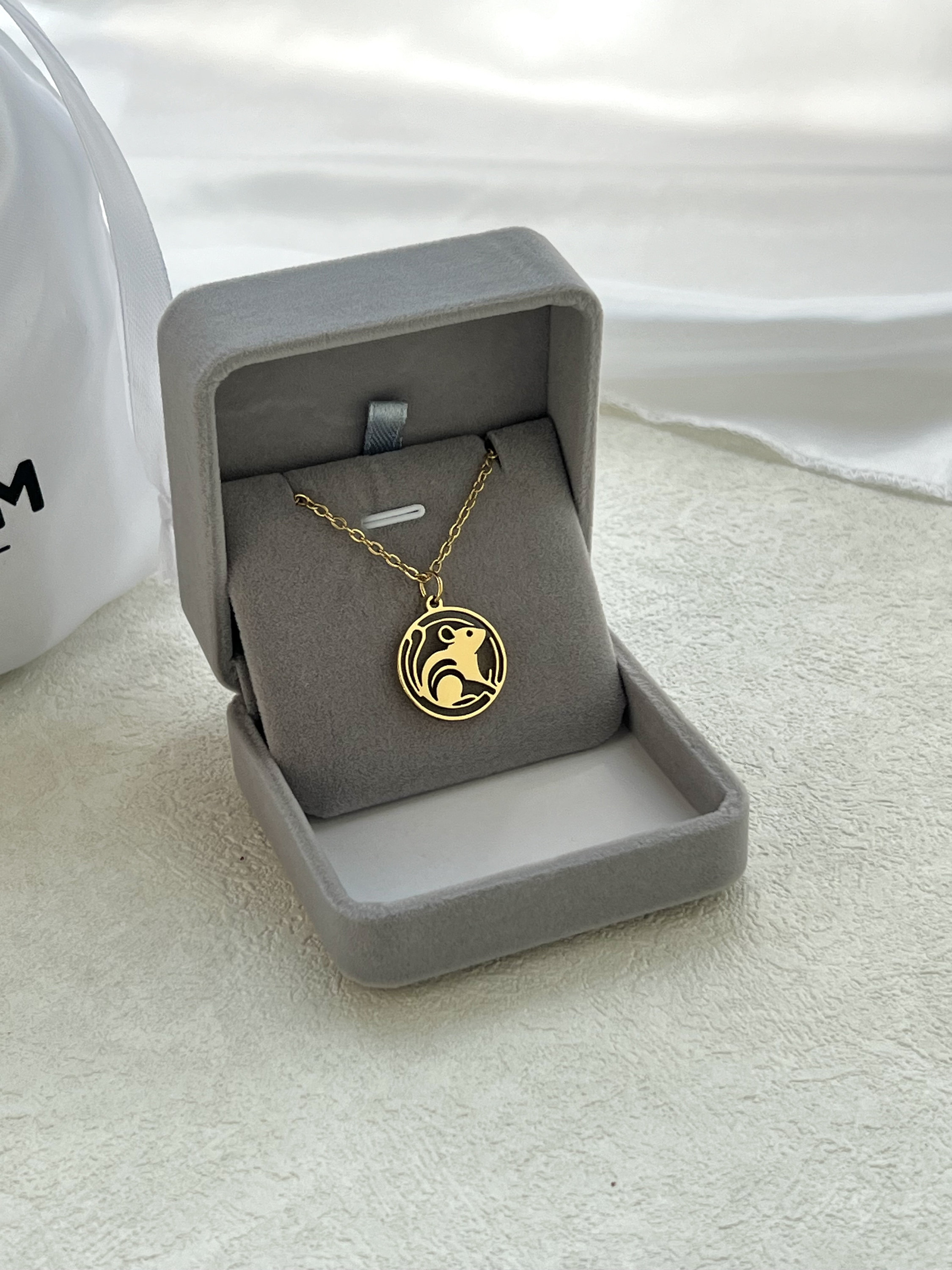 Rat Necklace, Zodiac Rat, Zodiac Necklace, Personalized Pendant, Pet ...