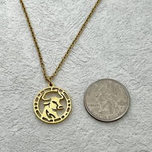 Ox Chain Ox Necklace, Ox Pendant, Zodiac Necklace, Chinese Zodiac, Personalized ...