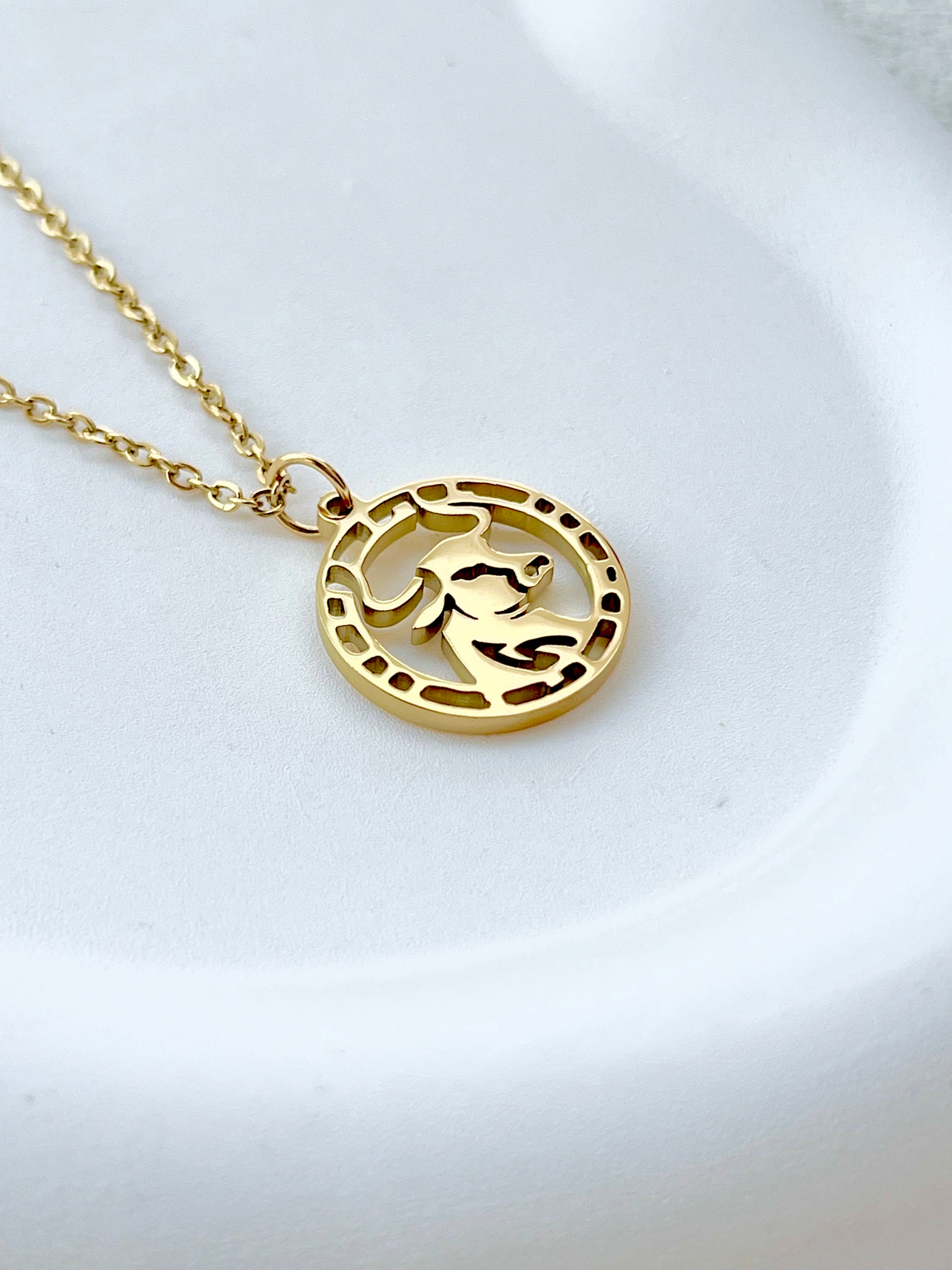 Ox Necklace, Ox Pendant, Zodiac Necklace, Chinese Zodiac