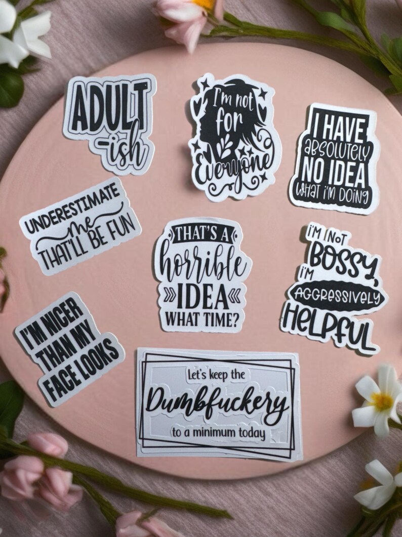 Funny Waterproof Stickers for Laptops, Water Bottles & More | Durable ...
