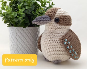 Laughing Kookaburra - Crochet Pattern Only