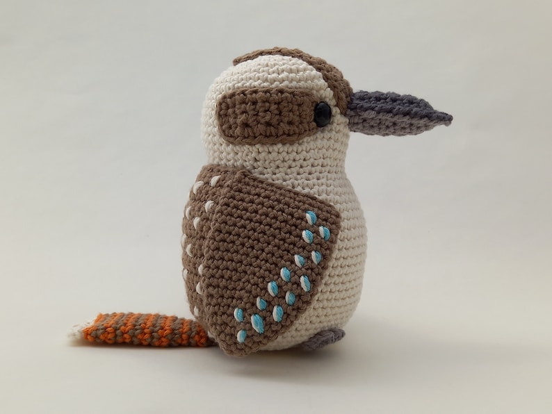 Kookaburra riant - Modèle au crochet uniquement image 2
