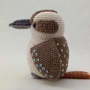Kookaburra riant - Modèle au crochet uniquement image 4