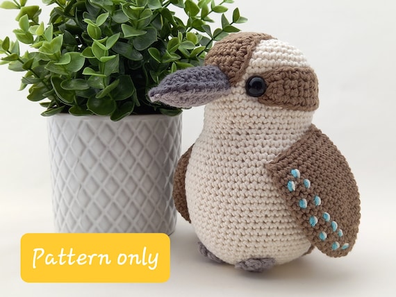 Laughing Kookaburra - Crochet Pattern Only