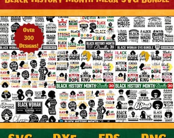 300+ Black History Month MEGA SVG Bundle | Black Pride | Black Lives Matter | We Are Black History | African American Kwanzaa