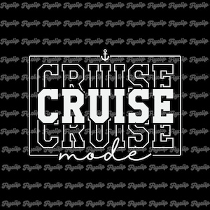 Cruise Mode 2024 SVG: Family Vacation Graphic (Digital File)
