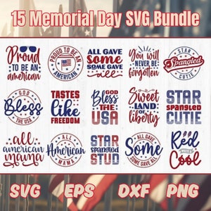15 Memorial Day SVG Graphic Bundle | Digital Download | Instant File Download | Soldier| Veteran | Military SVG | United States of America