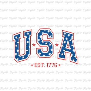 USA 1776 SVG: 4th of July Graphic, Cricut File (Digital Download)