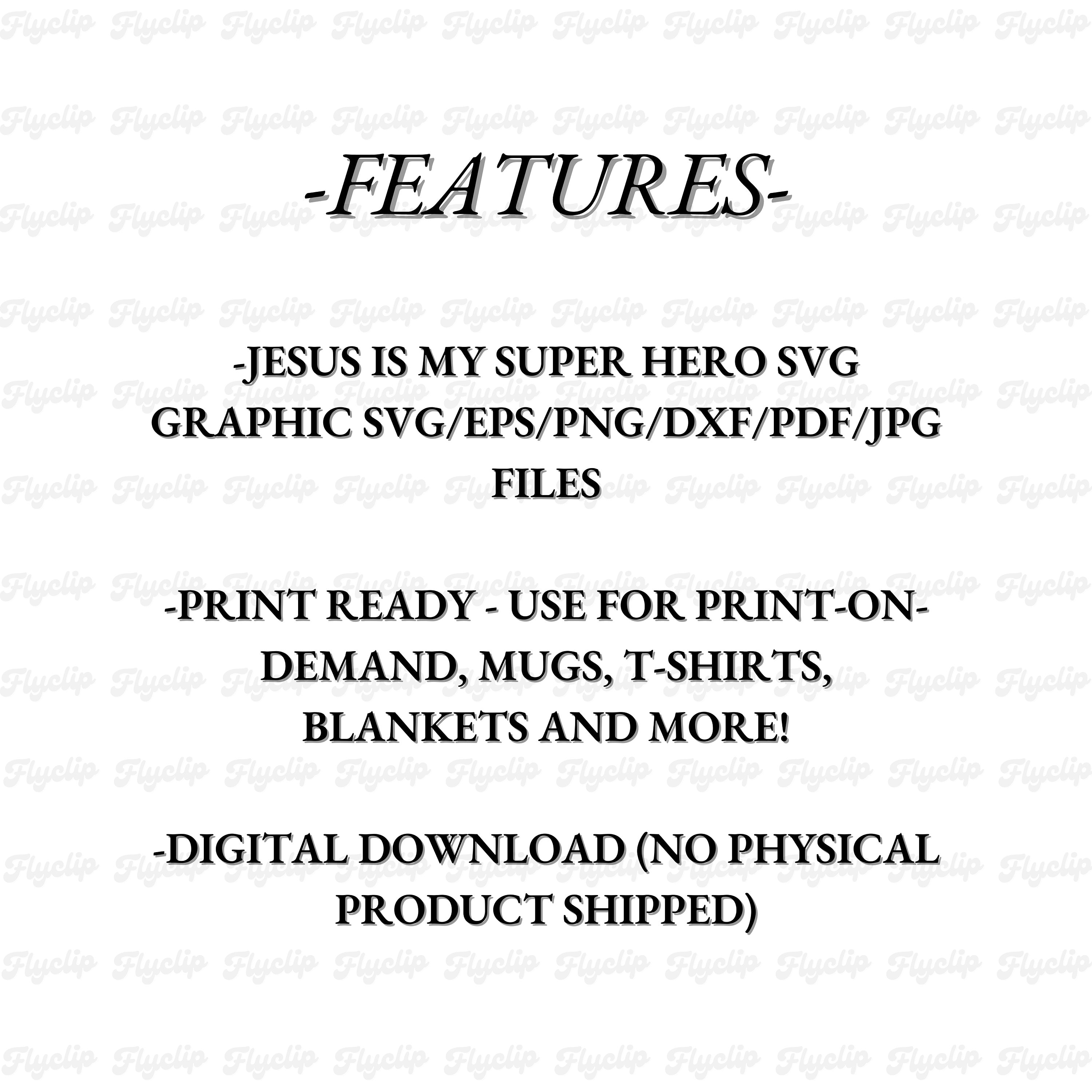 Jesus is My Superhero SVG Graphic Christian SVG Christian Clipart ...