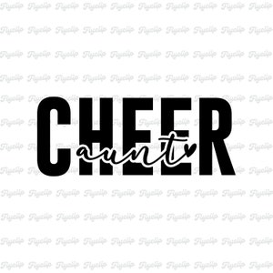 Cheer tante SVG afbeelding | Bestanden voor Cricut | Direct downloaden | Populaire SVG | Leuke SVG | Retro | Tante verjaardagscadeau | College-Svg | Voetbal