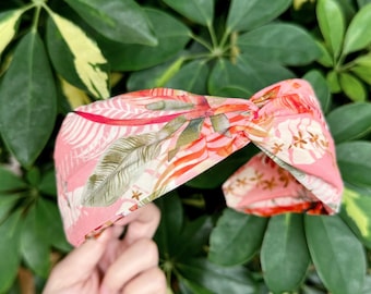 Liberty Headband Big Bow Vintage, Trendy Bowknot Hairband for Girl, Wide Top Knot Headband for Women, Girl Bow Headband