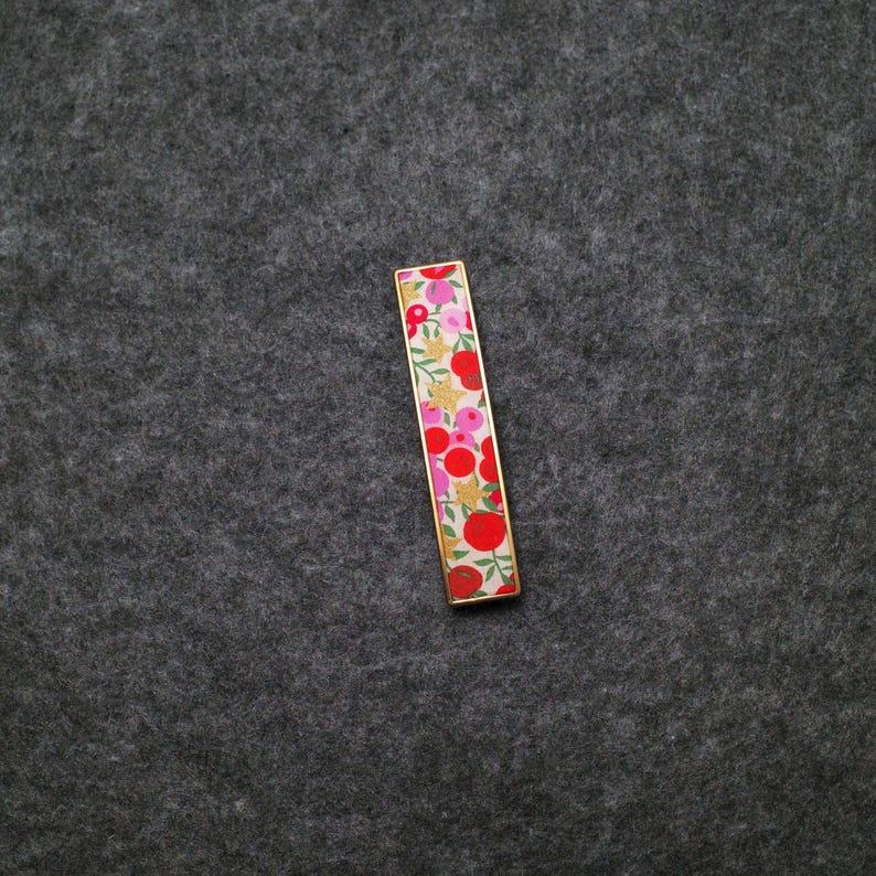 Liberty of London hair clip, Liberty french barrettes, Floral hair clip, Floral hair barrettes, Floral hair accessories, Purple hair barrette, Handmade vintage hair clips, Unique Hair Clips, Red and Green French barrettes, Elegant hair ornament, Yellow hair barrette, Pink French barrette, high-end accessories