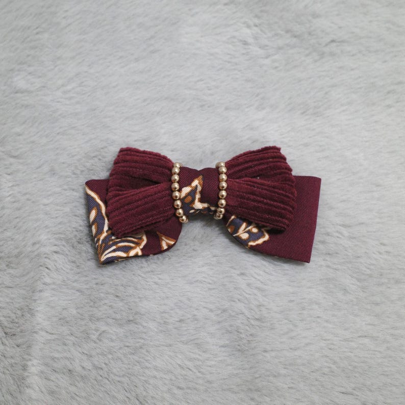 Liberty of London hair clip, Liberty french barrettes, Floral hair clip, Floral hair barrettes, Floral hair accessories, Purple hair barrette, Handmade vintage hair clips, Unique Hair Clips, Red and Green French barrettes, Elegant hair ornament, Velvet hair barrette, Chirstmas gifts, Chirstmas ornaments