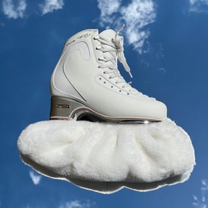 Faux Fur Figure Skating Soakers | Soft Guards | Ice Skating Accessories | Fluffy soakers | Ice Skater Essentials | Luxury