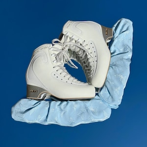Butterfly Figure Skating Soakers| Soft Guards | Ice Skating Accessories | Essentials | Skater Gift | Must Have | Woven-In Butterfly Soakers