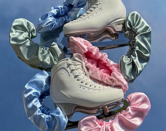Figure Skating Soakers With Rhinestones| Soft Guards | Ice Skating Accessories | Essentials | Satin | Skater Gift | Must Have | Crystals