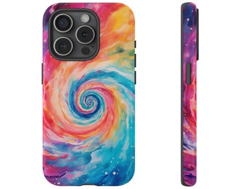 Retro Tie Dye Phone Case | 90's Retro- Inspired |for iPhone 15 14 13 Pro Max 12 Mini XR 7 8 SE 2022 | Galaxy S23 | Google Pixel 7