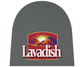 Lavadish Dark Grey Coffee Baby Beanie (AOP)