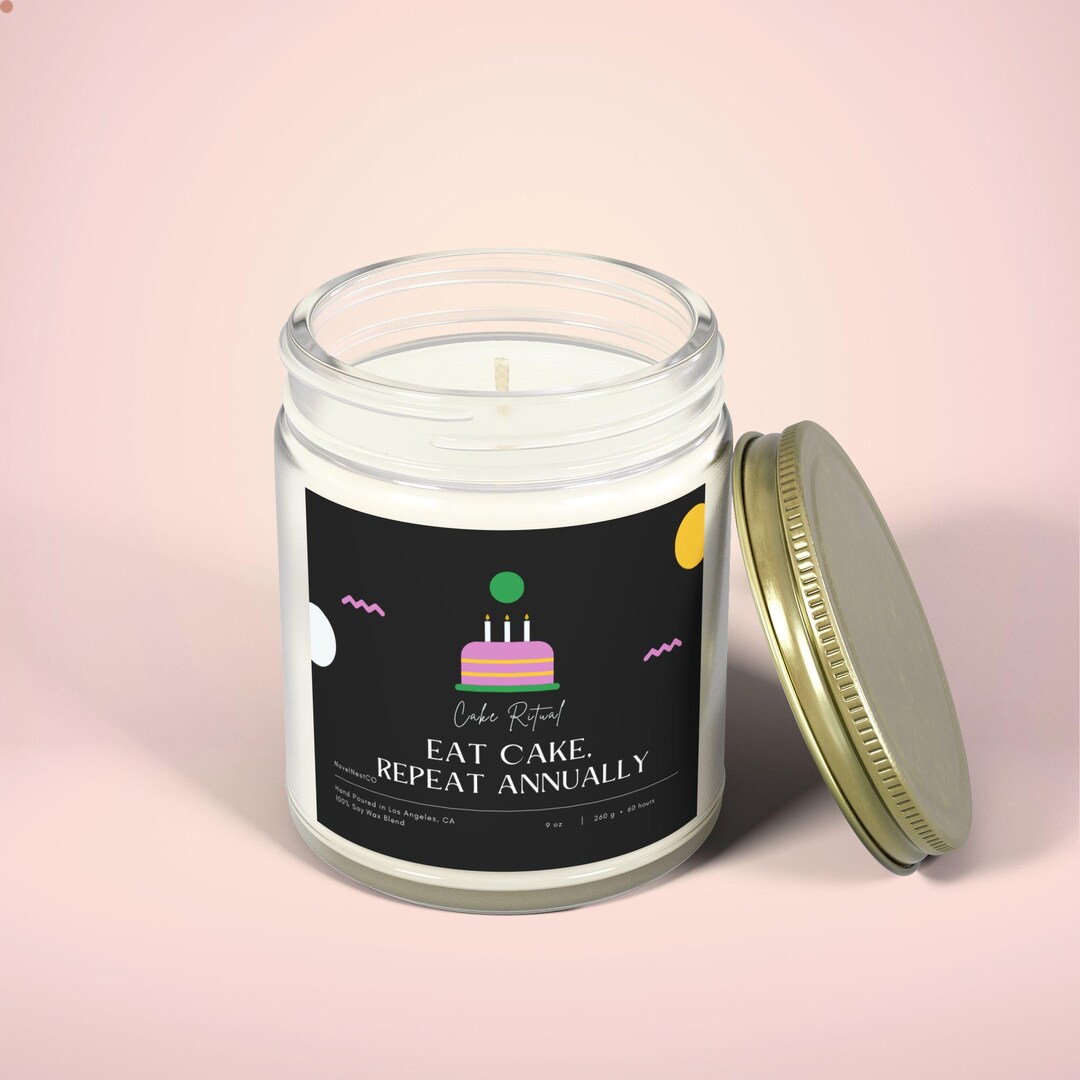 Neon Birthday Gift Cake Ritual Eat Cake, Repeat Annually Black Label