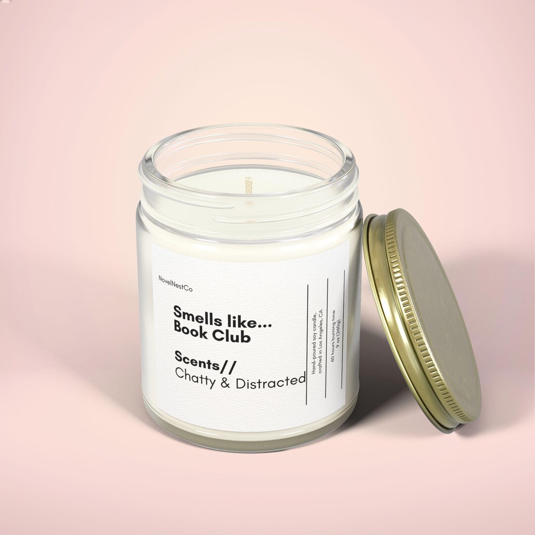 Smells Like Book Club Candle Gossiploving Readers Chatty & Distracted