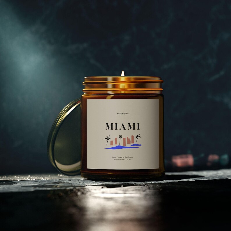 Miami Candle New House Gift Florida Gift Etsy