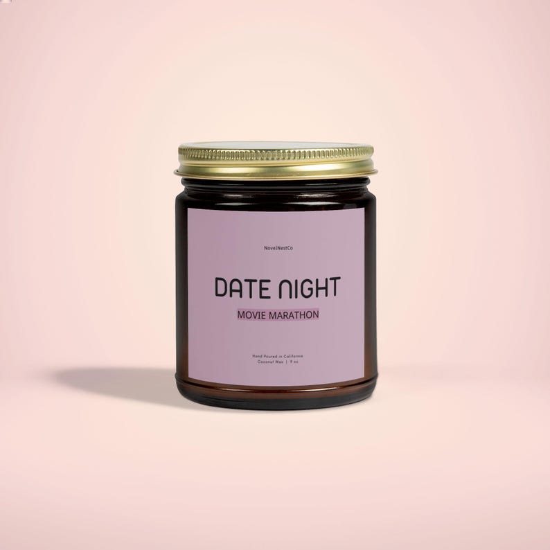 Date Night Movie Marathon Candle Etsy