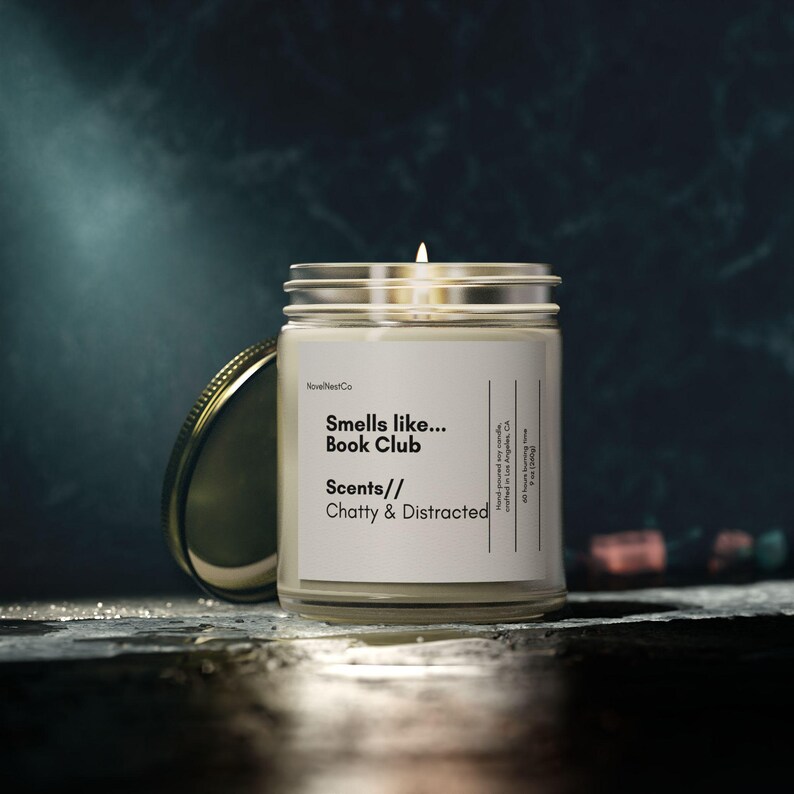Smells Like Book Club Candle Gossiploving Readers Chatty & Distracted