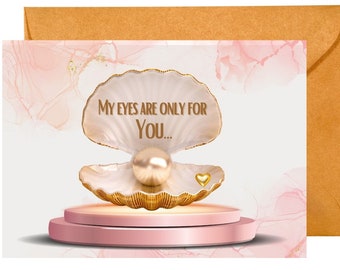 My eyes are only for you Love Card "Instant Download"