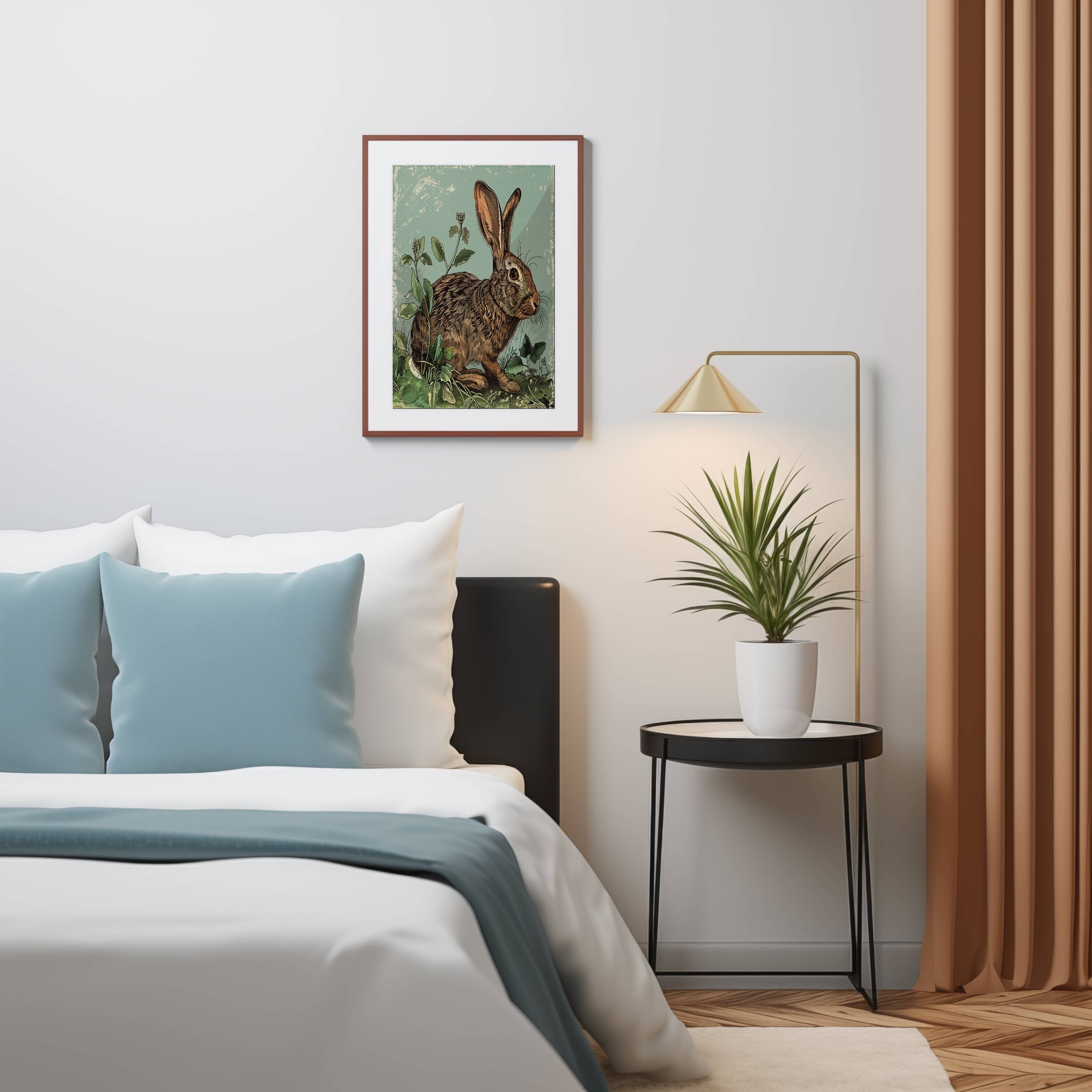 Audubon Style Bunny, Vintage Audubon Rabbit, John James Audubon, Easter ...