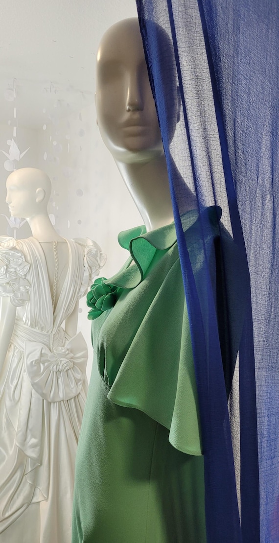 70s Prairie Maxi Dress: Mint Green Cottagecore Ruffle Gown, Size S - Etsy 70s Prairie Maxi Dress: Mint Green Cottagecore Ruffle Gown, Size S - Etsy
