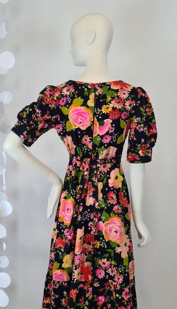 Pure Soft Cotton True Vintage Floral Maxi Dress by Dolly Days London - Etsy