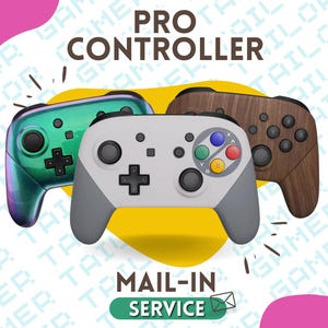 Switch Pro Controller Swap, Mail-In Services, Send in Your Own Pro Controller, Nintendo Pro Controller Customization Service, GamerTailor