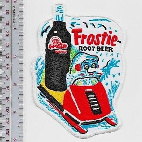 Vintage Snowmobile Mr Frostie Root Beer Soft Drink Advertizing 1970 & 80 Promo