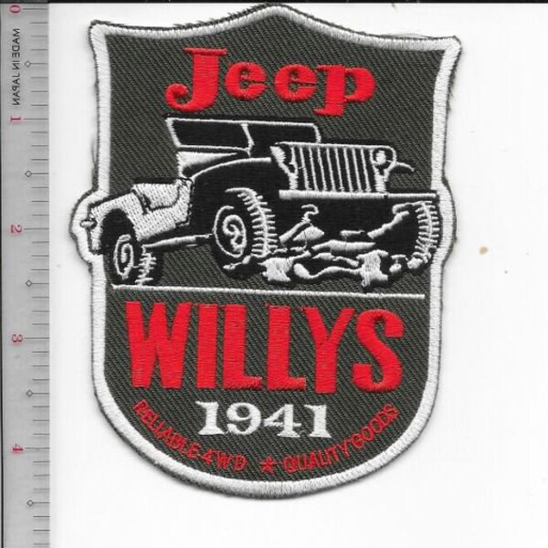 Vintage Truck Jeep Willys 1941 Reliable 4wd Toledo, Ohio Promo Patch acu