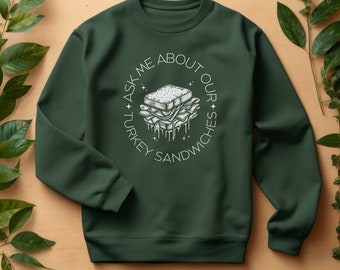 Posez des questions sur notre sweat-shirt sandwichs à la dinde, chemise d'infirmière drôle, cadeau pour étudiante en soins infirmiers, cadeaux pour infirmière, sweat-shirts de la semaine de l'infirmière