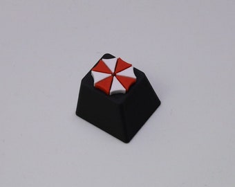 Keycap personalizado con el logotipo de Resident Evil Umbrella, Keycap Esc, keycap Cherry MX, regalo de terror, keycap lindo, keycap WASD