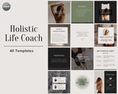 Holistic Coach Templates | Nutrition Coach | Health Coach | Life Coach Template | Mental Health Instagram Template | Canva Template