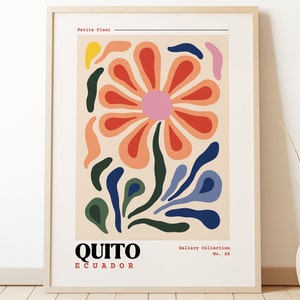 Quito, Ecuador Reise Poster | Quito, Ecuador Poster | Retro Reise Poster | Galerie Wandkunst | Druck | Eklektischer Vintage