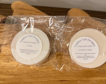 Goat Milk Based Soaps with Loofahs