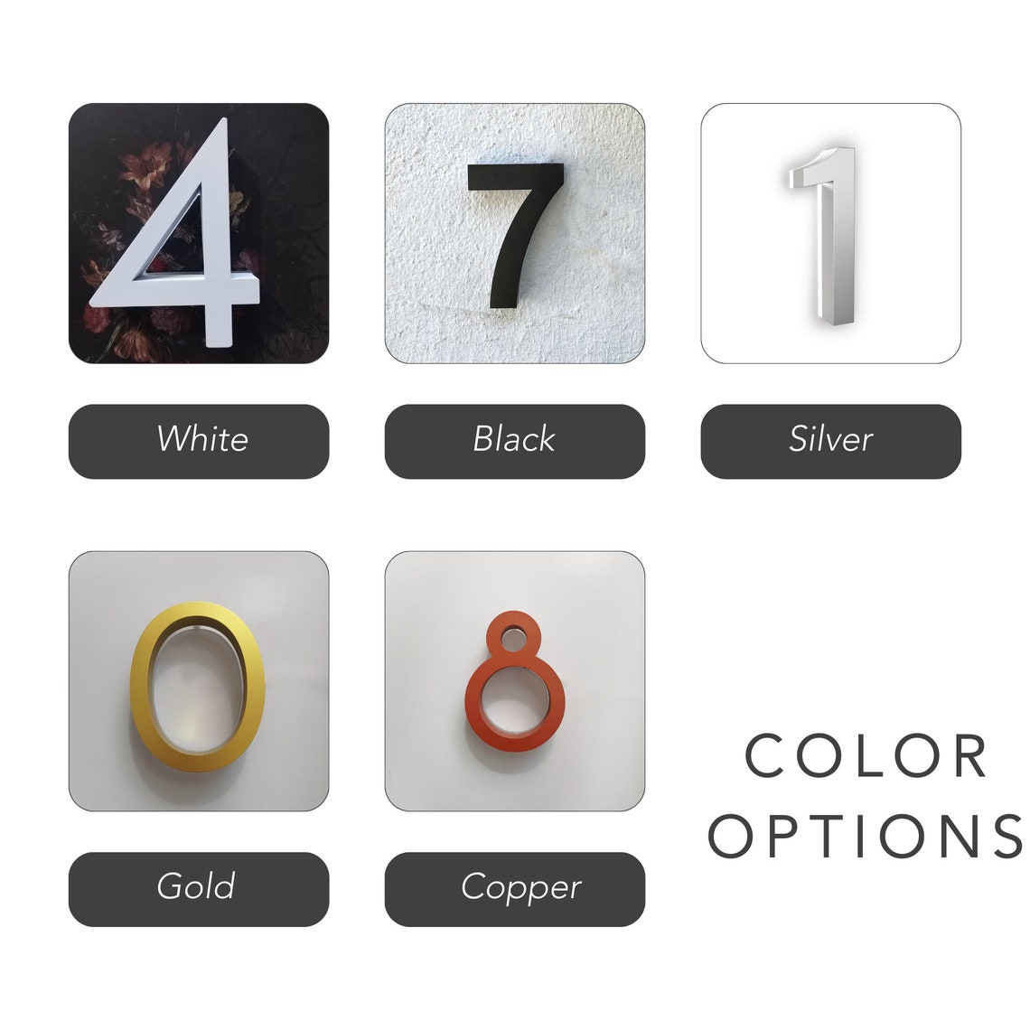 Modern House Numbers Illuminated Address Numbers, New Home Address Sign