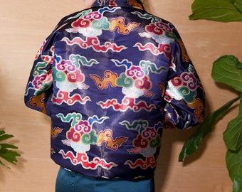 Chaqueta de seda reversible Lunar Eclipse