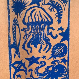 Sea creatures print