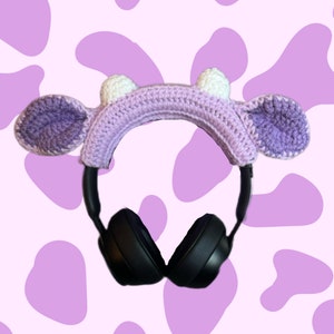 Crochet Cow Headphone Cover Pattern