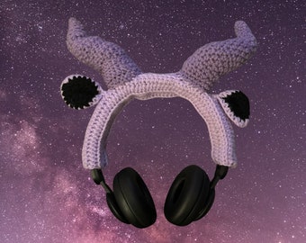 Horned Creature Headphone Cover Crochet Pattern