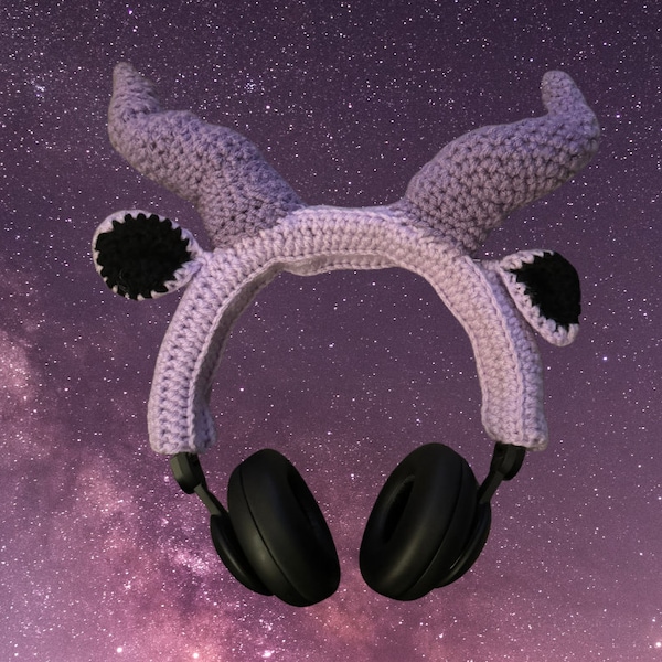 Horned Creature Headphone Cover Crochet Pattern