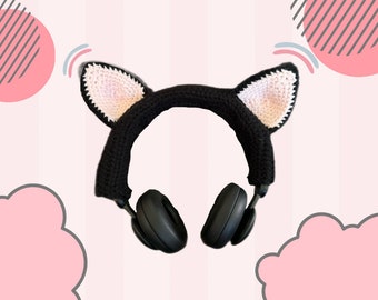 Cat ears headphone cover