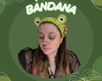 Crochet Frog Bandana Pattern