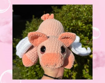 No Sew Frump the Flying Pig Crochet Pattern